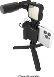 Vlogging Kit With Tripod Phone Holder Mini Microphone LED Fill Light Starter For TikTok Live Stream Video YouTube
