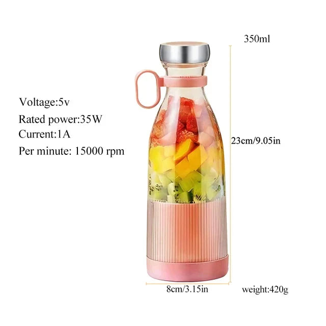 Electric Portable Blender Bottle Usb Rechargeable Fresh Juice Maker Cup