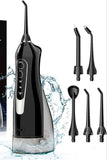 Oral Irrigator 3 Cleaning Modes Waterproof Rechargeable Dental Cleaner 4 Nozzles Clean Gums