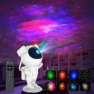 Galaxy Star Projector LED Night Light Starry Sky Astronaut Porjectors Lamp For Decoration Bedroom Home Decorative Children Gifts