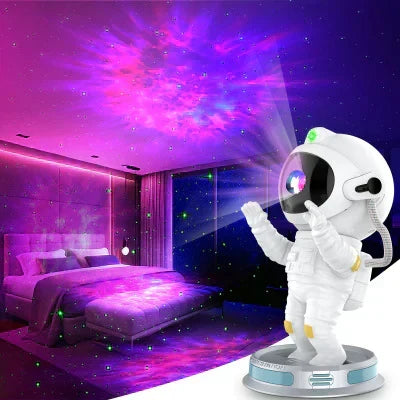Galaxy Star Projector LED Night Light Starry Sky Astronaut Porjectors Lamp For Decoration Bedroom Home Decorative Children Gifts